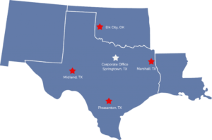Texas and Oklahoma locations
